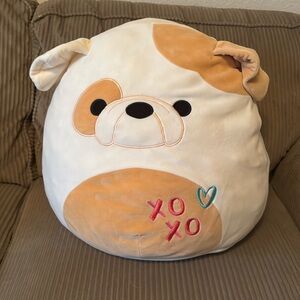 Brock the Bulldog Valentines Squishmallows 14 inch